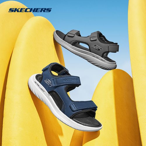 斯凯奇官方男鞋休闲运动外穿沙滩鞋夏季舒适透气凉鞋232893主图