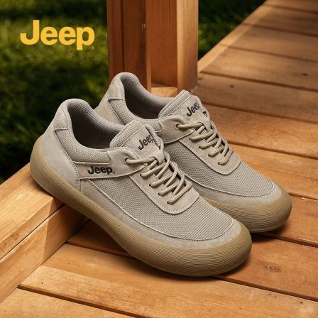 Jeep吉普高级感潮牌时尚休闲百搭软底板鞋男款2026春季新款男鞋子