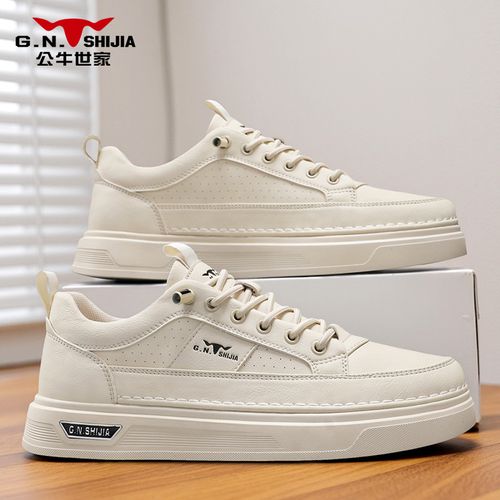 男鞋2026春季新款时尚百搭运动休闲鞋子男低帮免系带板鞋主图