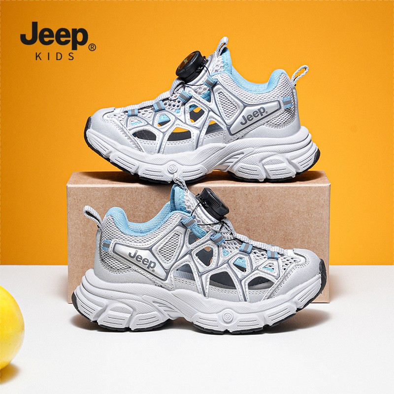 Jeep儿童鞋子透气镂空夏季新款户外运动鞋休闲鞋耐磨防滑男童鞋子主图
