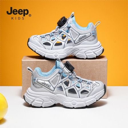 Jeep儿童鞋子透气镂空夏季新款户外运动鞋休闲鞋耐磨防滑男童鞋子