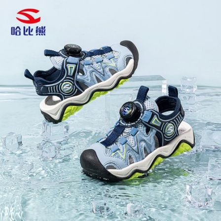 童鞋包头2026夏季男童透气运动沙滩凉鞋软底防滑儿童涉水鞋