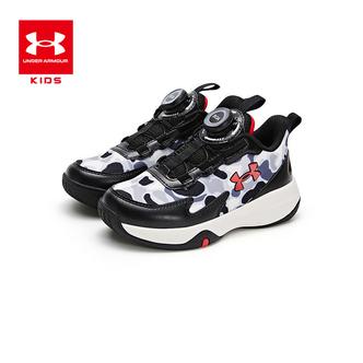 安德玛童鞋秋冬男女童皮面防水篮球鞋儿童高弹耐磨运动鞋 2441204主图