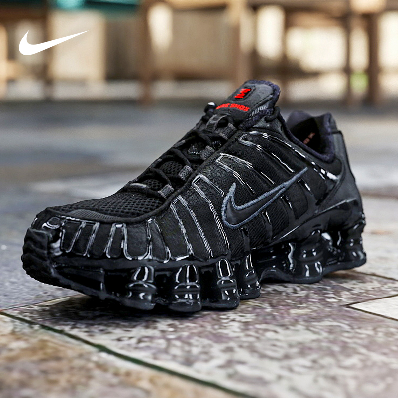 耐克女子透气高跟球鞋冬季缓震气柱运动鞋SHOX TL AR3566-002主图