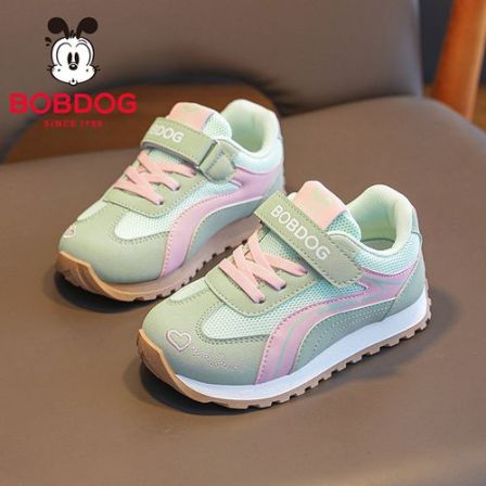 巴布豆童鞋女童鞋子2026新款春季阿甘鞋开春小女孩大童儿童运动鞋