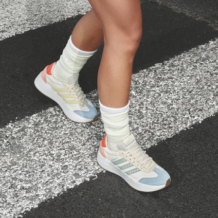 阿迪达斯女子经典复古厚底运动鞋「T头鞋」JR8027