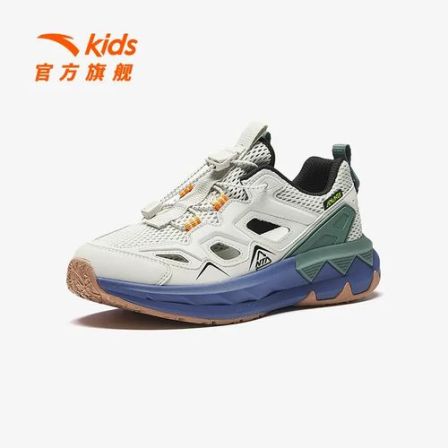 【越野】安踏儿童2026夏季欧若风框子鞋男童舒适透气户外防滑鞋-bk