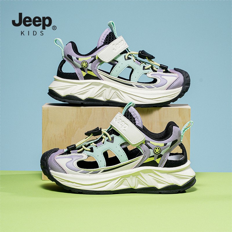 Jeep儿童运动包头凉鞋男女童轻便户外溯溪沙滩鞋防滑夏季涉水童鞋主图