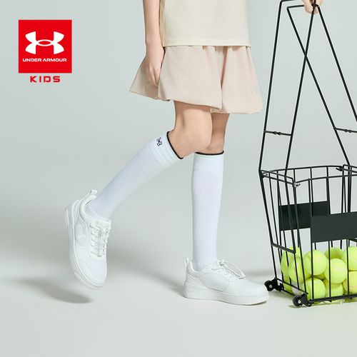 安德玛儿童减震小白鞋增高休闲舒适春夏低帮板鞋2621601主图