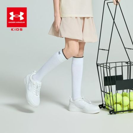 安德玛儿童减震小白鞋增高休闲舒适春夏低帮板鞋2621601