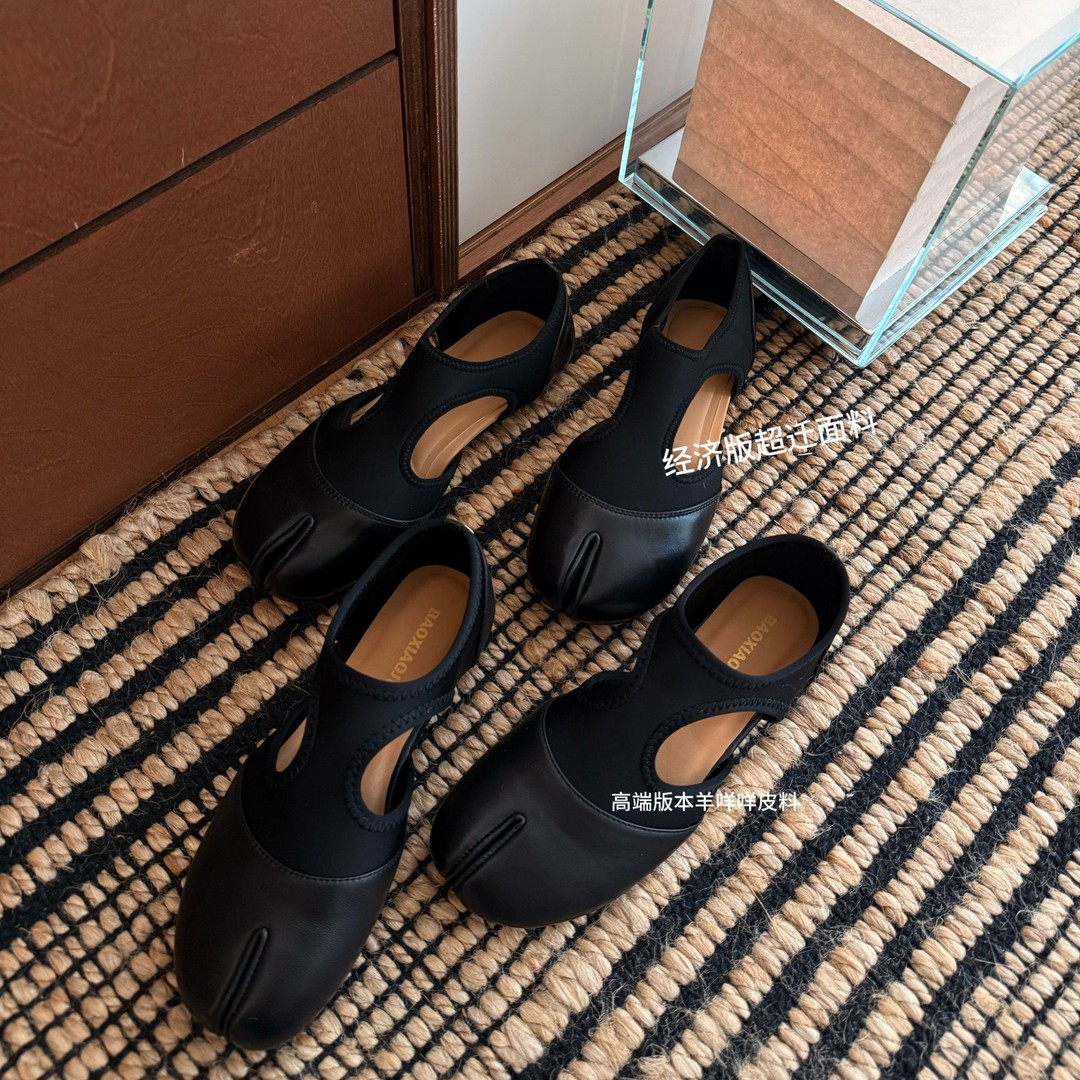 BAO/宝小姐2026春季新款单鞋平底分趾鞋分趾日系软底时尚法式主图