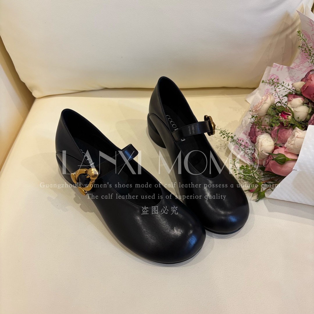 【LANXIMOMO】时尚百搭软底复古玛丽珍英伦风气质小单鞋26DX097LX主图