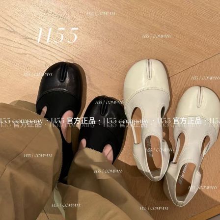 T字分趾-（头层羊皮）26ss莱卡芭蕾风分趾鞋1.5cm07-3267【N】