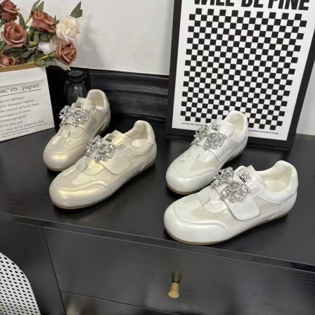 春季上新时尚百搭休闲厚底德训女鞋气质透气冷粘工艺310-1//HMT