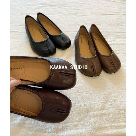 REKAYYAT“分趾鞋”复古时尚小众设计感软底分趾平底单鞋