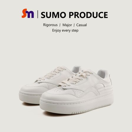 素陌2026新款头层牛皮厚底韩系小白鞋女小个子增高板鞋透气55009