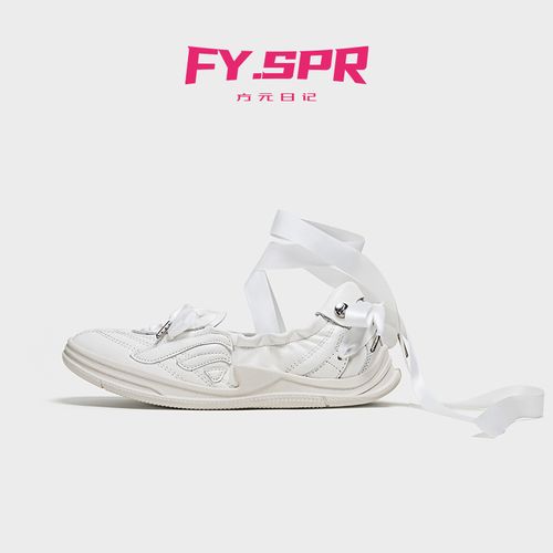 方元日记FYSPR 羊皮平底浅口小香风芭蕾风蝴蝶结绑带芭蕾休闲鞋女主图