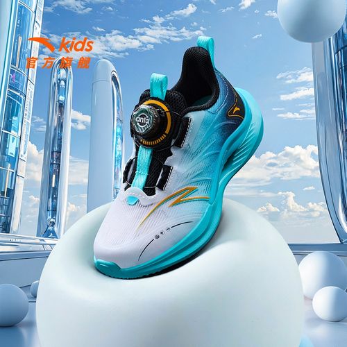 驭风|安踏儿童男女小童新款夏季网面防滑耐磨儿童旋钮运动跑鞋主图