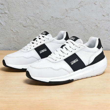 夏天鞋子男款透气防臭单网镂空白色运动鞋增高厚底耐磨休闲板鞋男