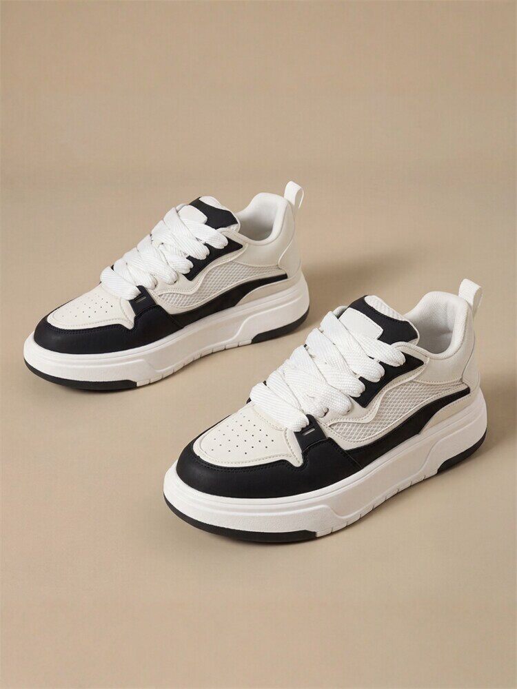 男鞋2026新款春季爆款超火面包鞋厚底轻便网面休闲板鞋男士小白鞋主图