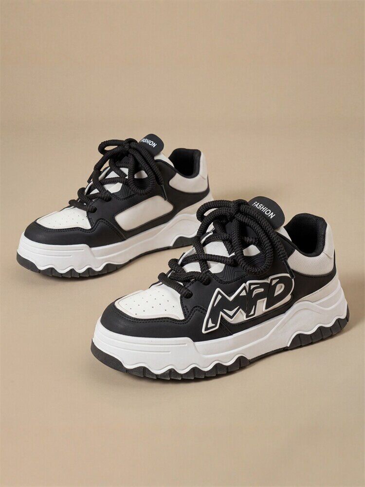 男鞋2026新款春季潮牌百搭运动休闲板鞋厚底青少年增高小白面包鞋主图