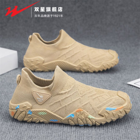 双星帆布鞋男鞋春季透气老北京布鞋一脚蹬袜子鞋男士开车工作潮鞋