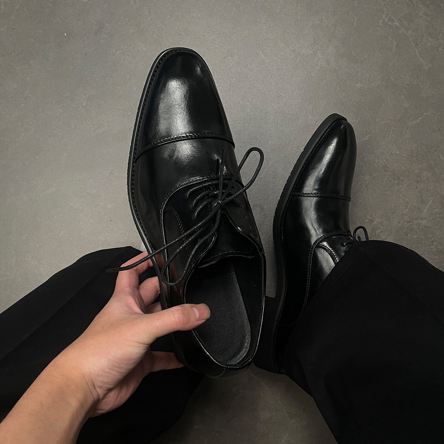 牛津鞋男黑色cos厚底增高新郎结婚英伦正装商务通勤巫师尖头德比主图