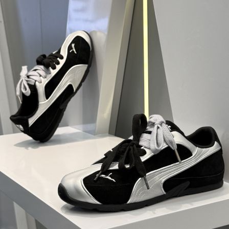 男鞋2026新款夏季透气休闲复古滑板鞋厚底隐形内增高运动德训潮鞋