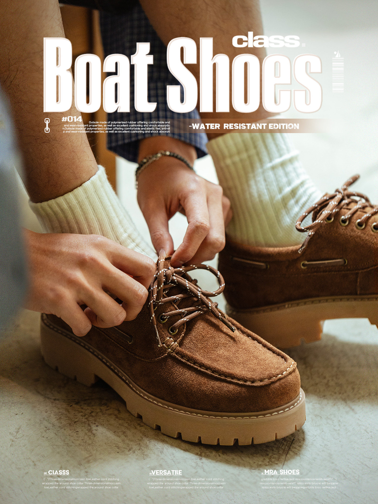 MRA经典帆船鞋男款乐福鞋老钱风厚底增高工装鞋复古休闲英伦皮鞋主图