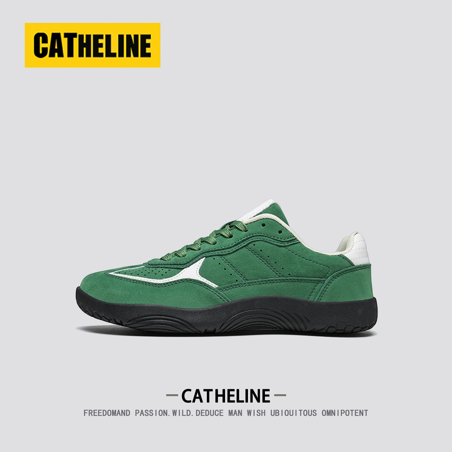 [清新亮眼]美国CAT&HELINE德训鞋男女款2026夏季男鞋运动阿甘板鞋主图