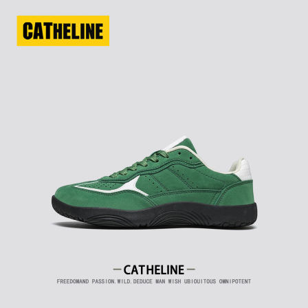 [清新亮眼]美国CAT&HELINE德训鞋男女款2026夏季男鞋运动阿甘板鞋