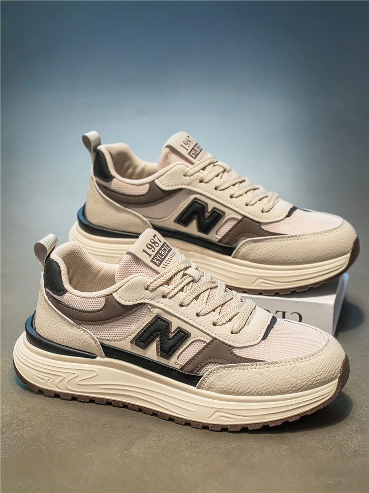 阿甘男鞋2026新款夏季防滑防臭网面透气增高软底休闲跑步运动潮鞋主图