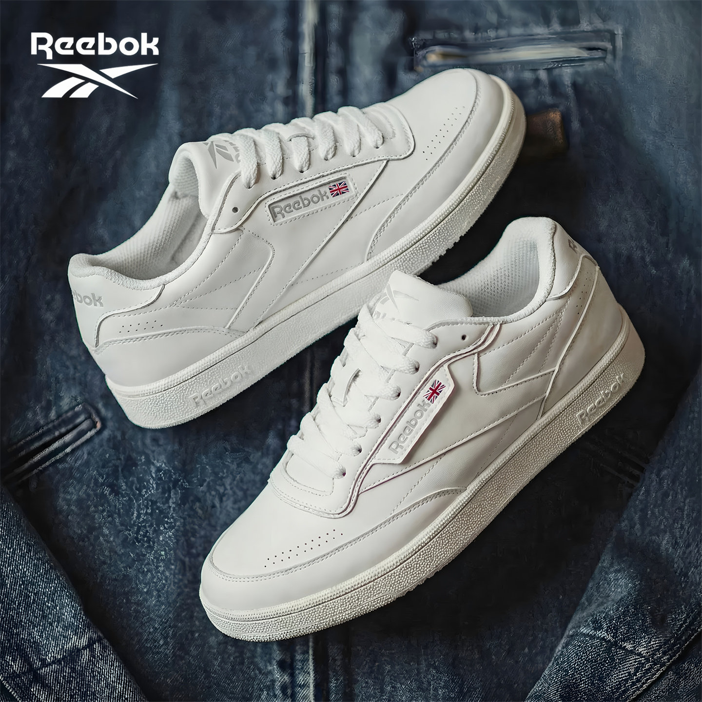 Reebok锐步官方男鞋CLUB C 85 VINTAGE情侣休闲百搭小白运动板鞋主图