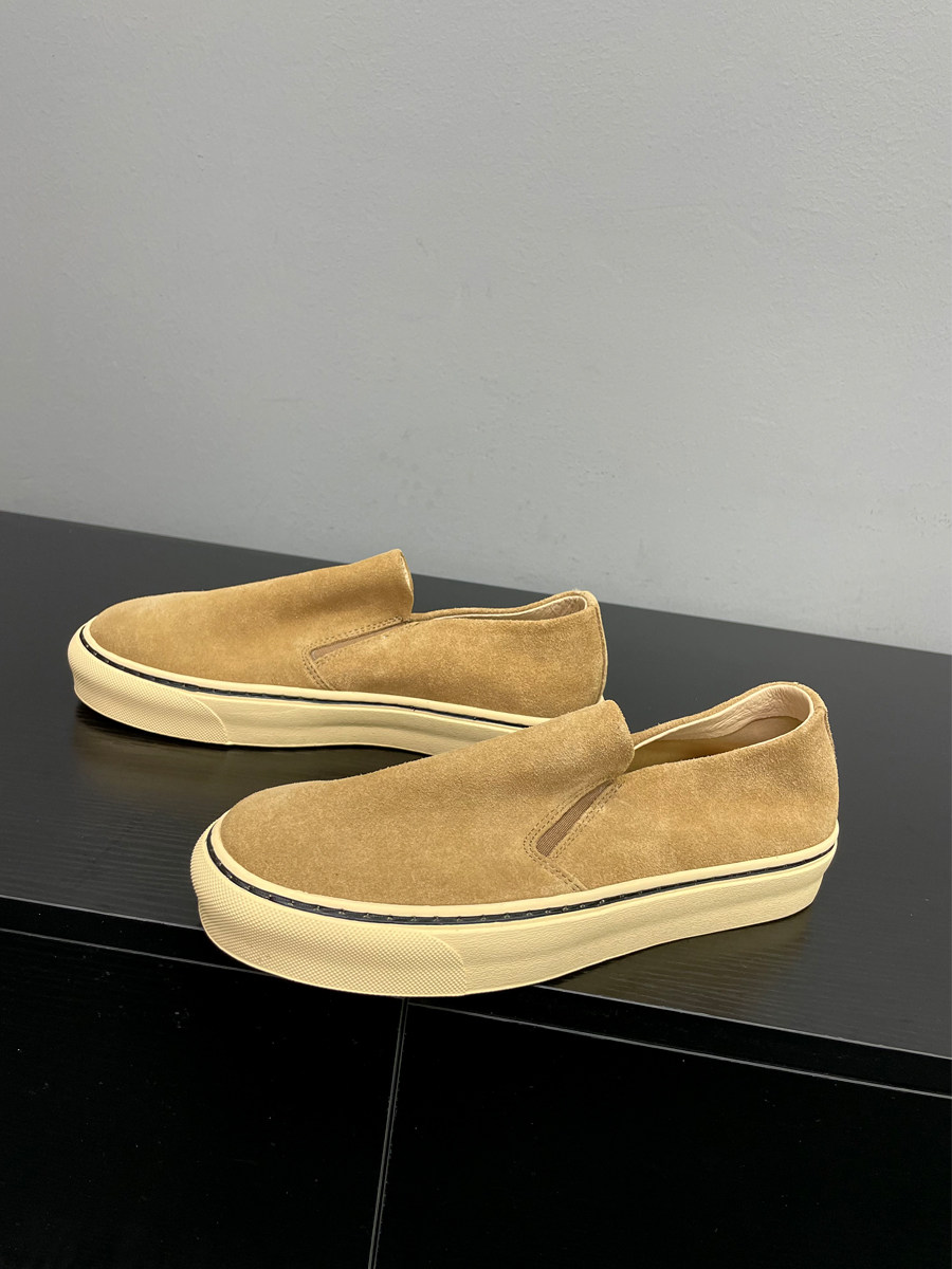 【捌捌先森】日系复古磨砂乐福鞋男一脚蹬懒人鞋休闲鞋透气豆豆鞋主图