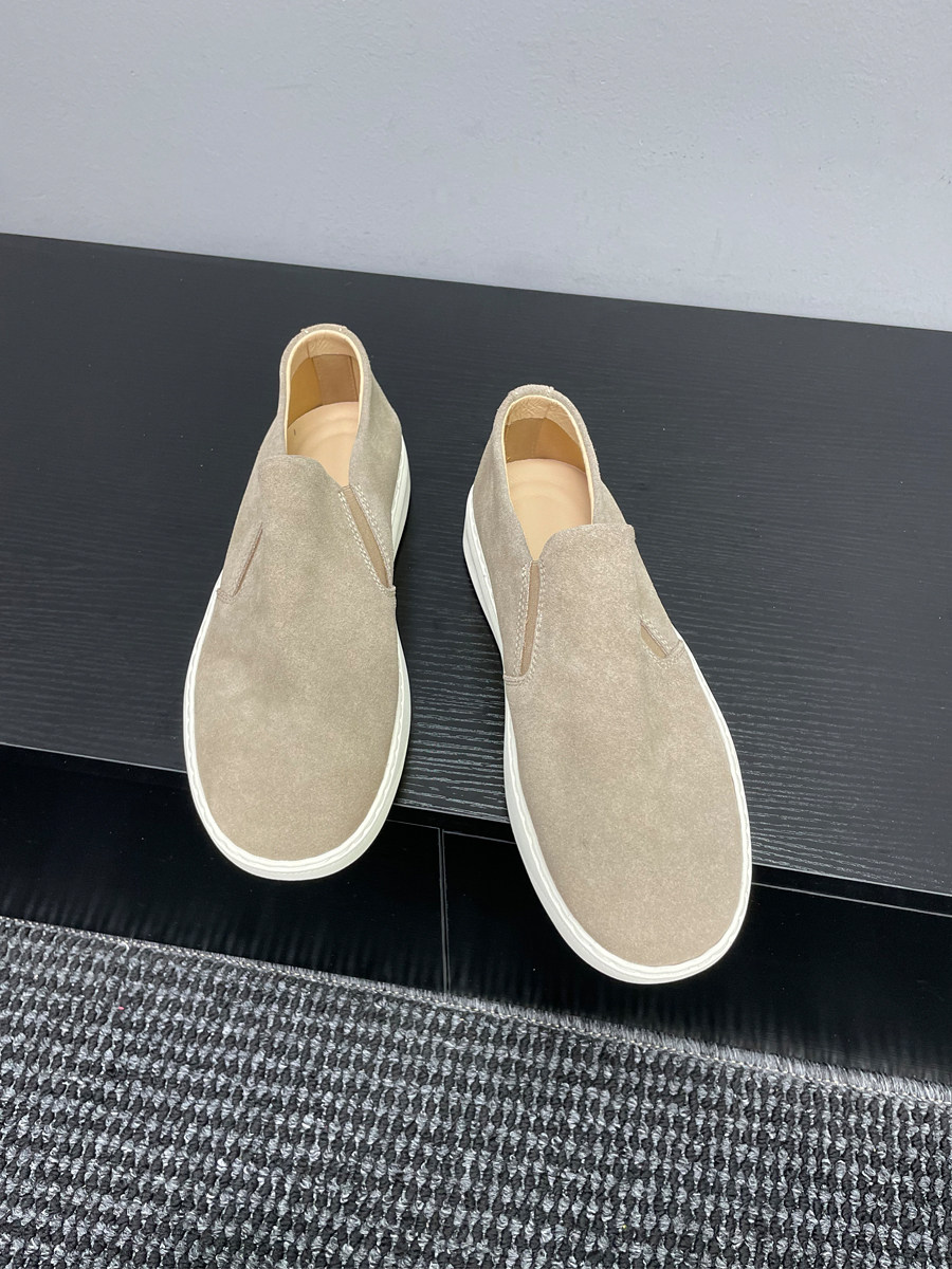 【捌捌先森】休闲风男士豆豆鞋夏季透气一脚蹬套脚懒人乐福鞋板鞋主图