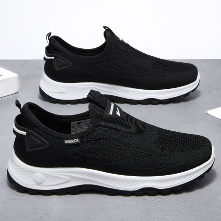 回力一脚蹬男鞋2026新款夏季网面透气爸爸老人鞋子男士老北京布鞋