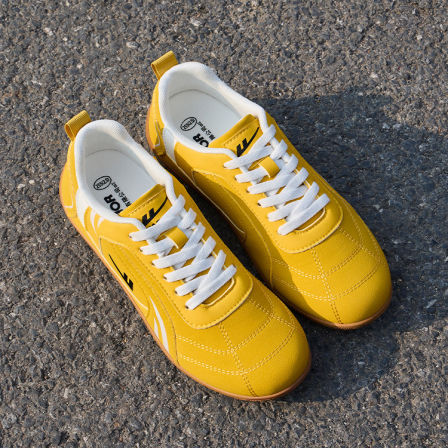 回力男鞋德训鞋2026春季新款薄底黄色休闲运动鞋男士潮流赛车鞋子