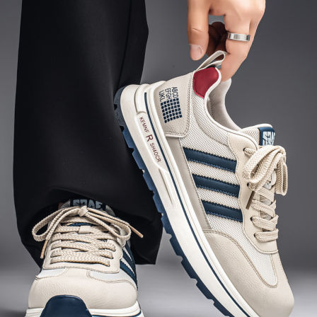 阿甘男鞋2026新款夏季网面透气防滑防臭增高软底休闲跑步运动潮鞋