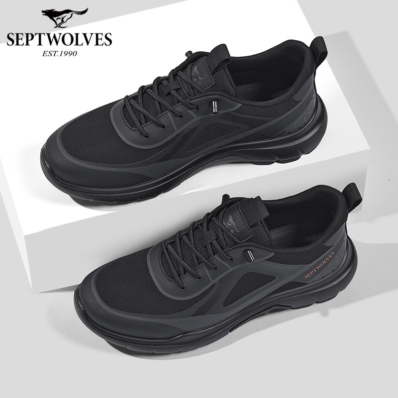 七匹狼网面鞋男2026新款夏季透气运动鞋软底百搭男鞋休闲鞋主图