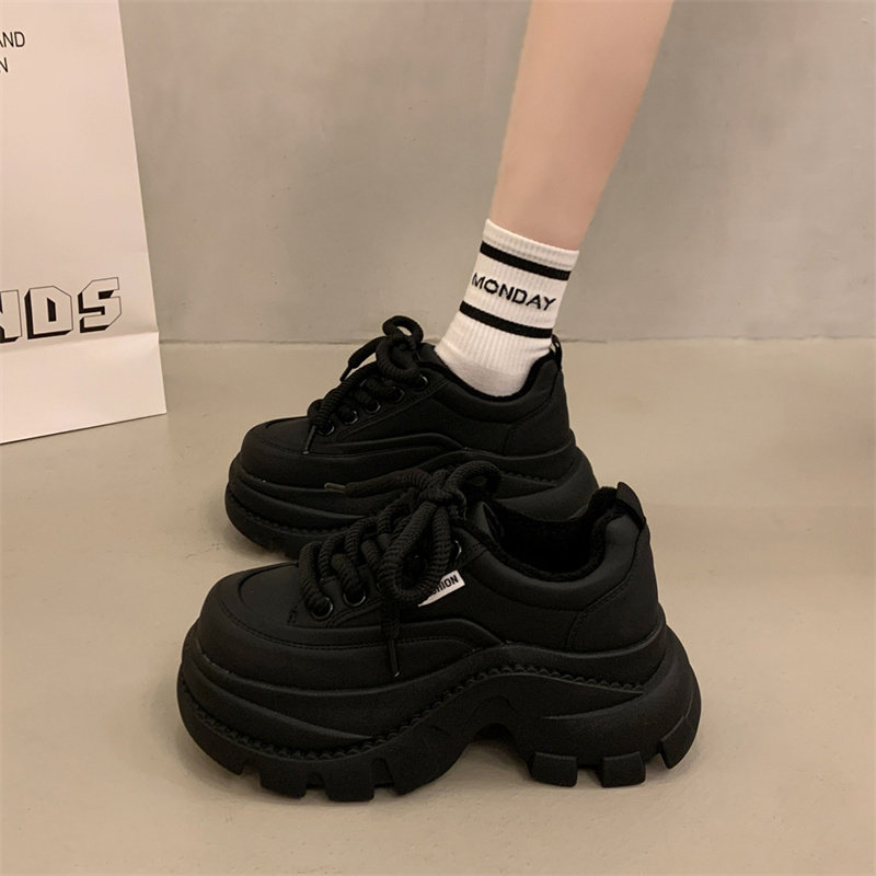 爆款老爹鞋女2026新款春秋季超火百搭厚底松糕鞋小个子增高运动鞋主图