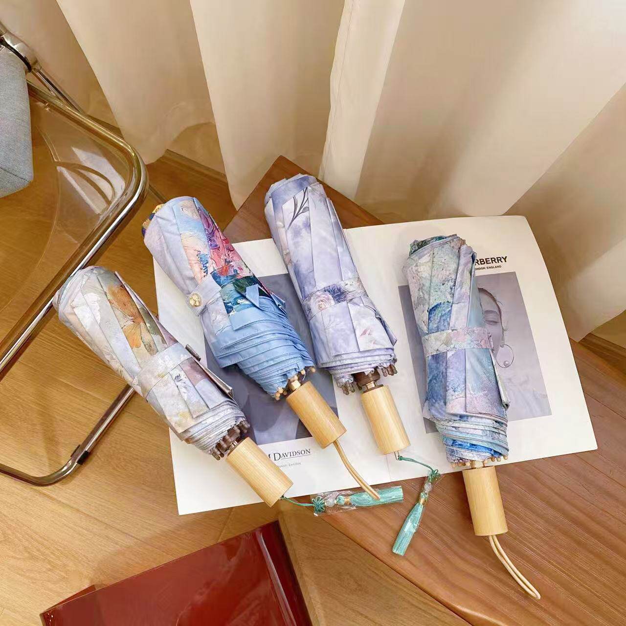 VK定制 韩版高档防晒遮阳伞主图