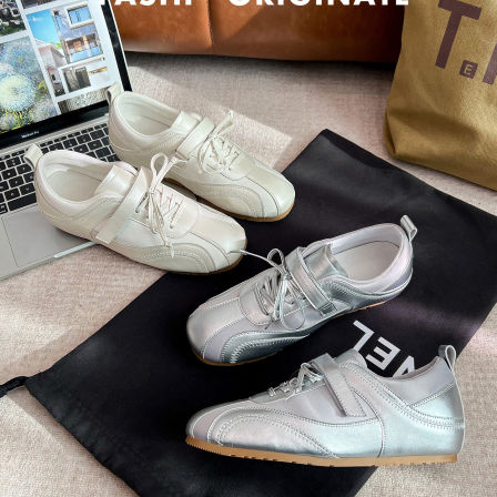 真皮~复古内增高芭蕾德训鞋女外穿2026春透气系带魔术贴玛丽珍鞋