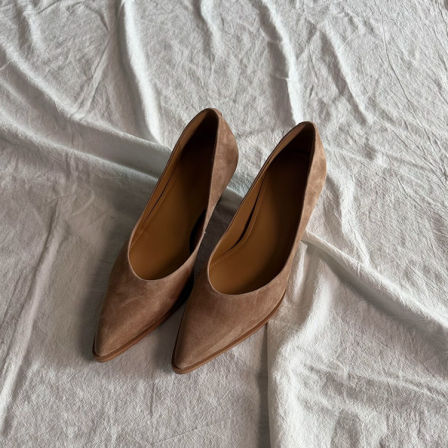 羊皮版~优雅气质时尚感通勤职业工作鞋女法式复古一脚蹬浅口单鞋