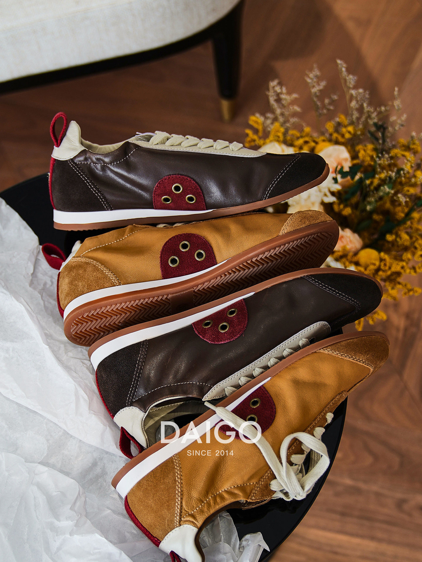 大果store 国内小众设计师款～复古反绒皮～云朵感UMA德训鞋主图