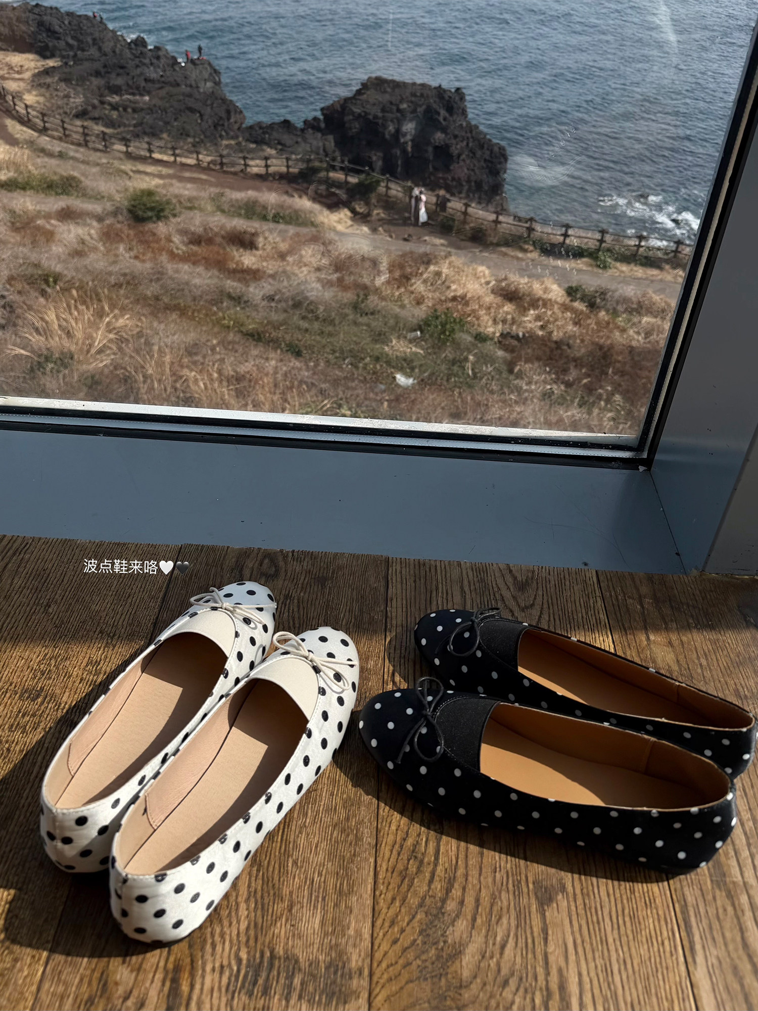 十三忻 小小芭蕾鞋4.0 獨家缎面波点+配色橡筋复合加厚乳胶芭蕾鞋主图