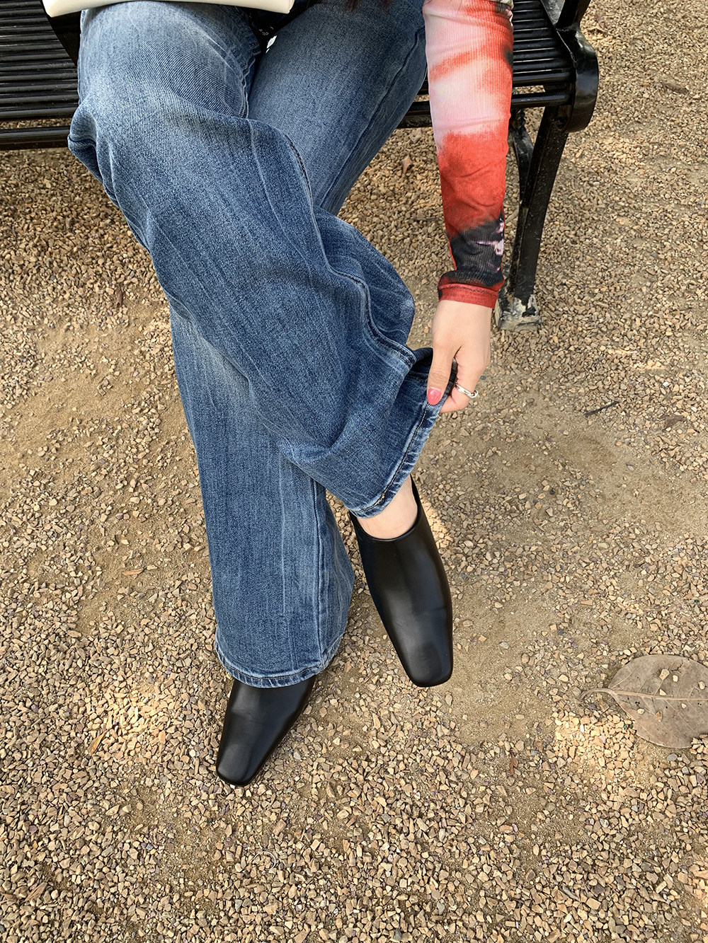 粒U2026年春季新款高级感方头懒人穆勒鞋女厚底内增高包头半拖鞋主图