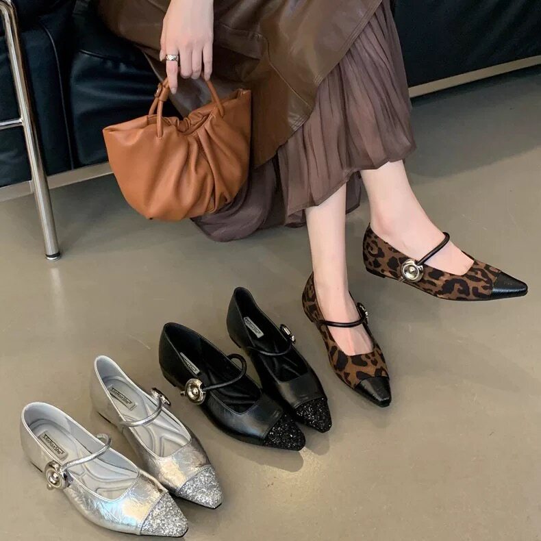 3.9小榴莲【跑单限购】时尚洋气百搭单鞋3812-2 H809主图