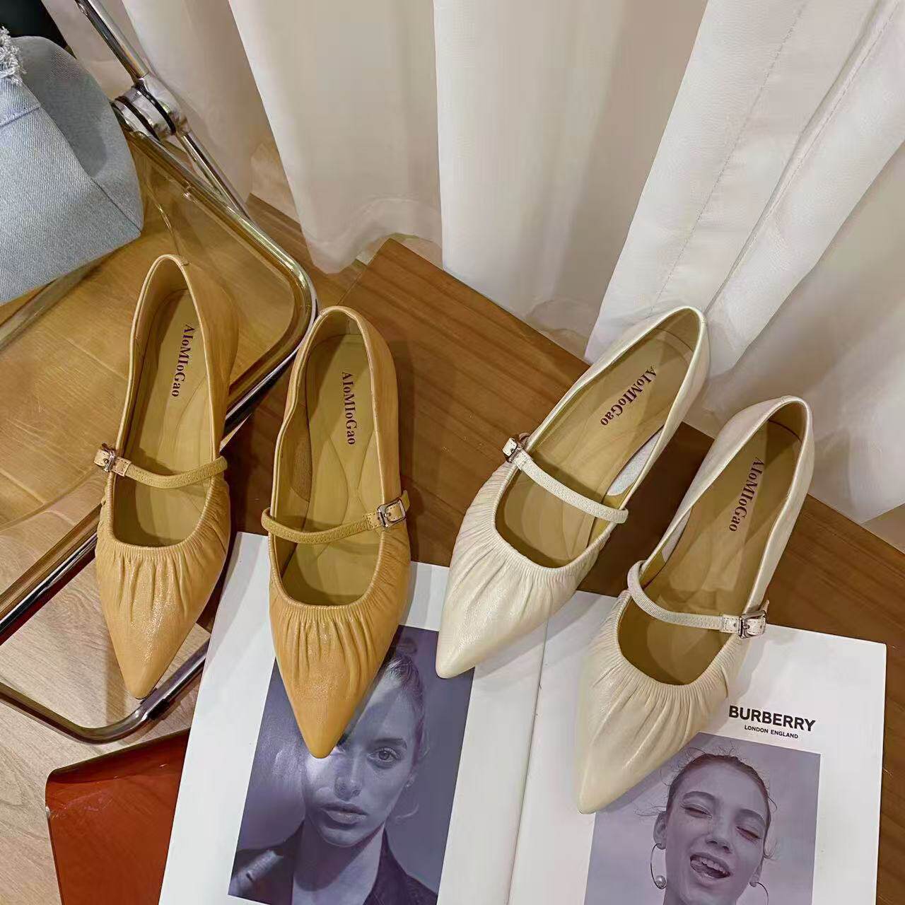 VK定制 韩版高档时尚单鞋女001290主图