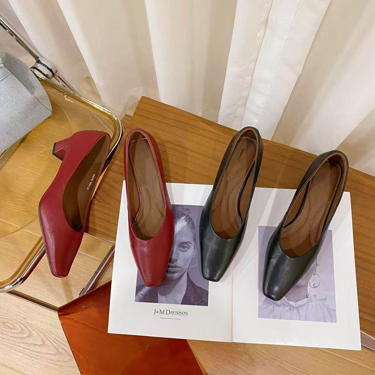 VK定制 韩版高档时尚单鞋女001292主图