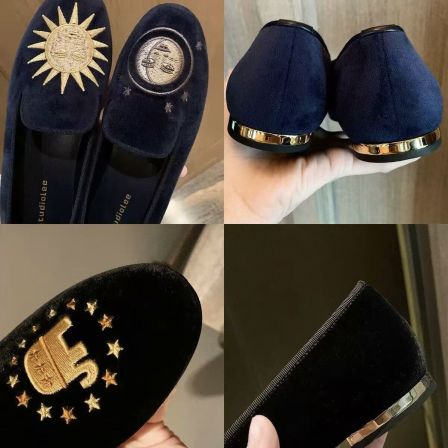 3.9小榴莲【跑单限购】洋气丝绒单鞋036-1 H809